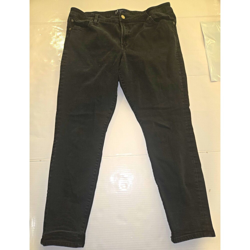 Gap Denim Black Skinny Jeans Solid Denim Womans Regular Size 20/35R